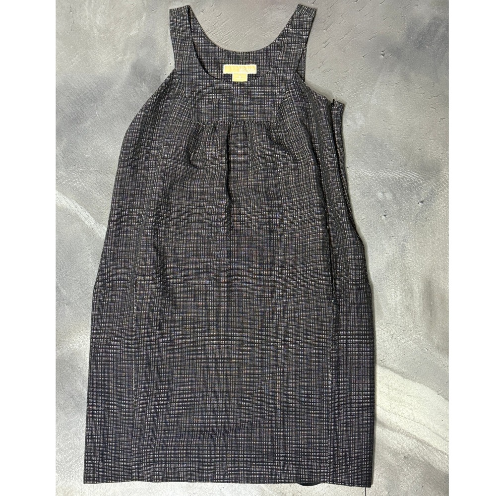 Michael Kors Plaid Sleeveless‎ Dress Pockets Lined Career Casual Size 6
